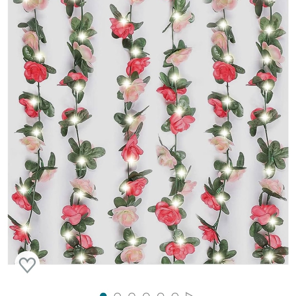 Floral Light Up Garland 6 sets